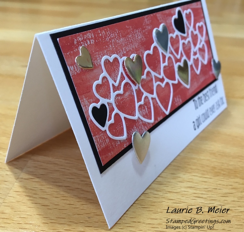 Meant to Be – Narrow Valentine Note Card – Stamped Greetings